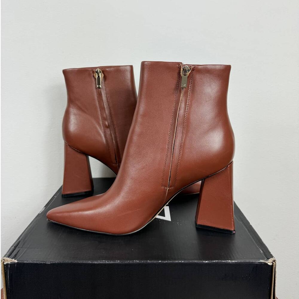 New Marc Fisher Ltd Kulika Ankle Bootie Medium Natural Leather Women's Size 11 - Picture 5 of 11